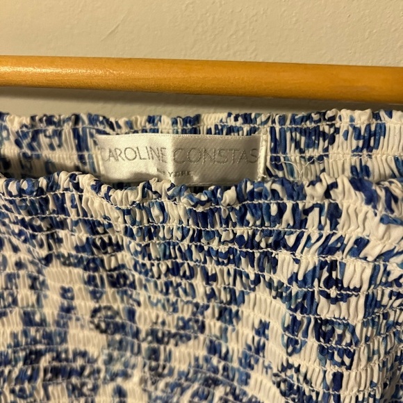 Caroline Constas Finley Paisley Puff Sleeve Top Small - Picture 4 of 11